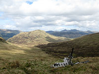 Remains of a Whitley bomber on Beinn Stacath