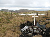 Air crash memorial on Blairdenon Hill