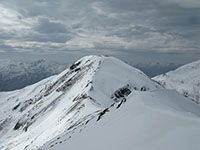 The summit of Aonach Meadhoin from Sgurr an Fhuarail  