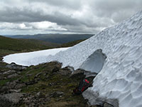 The Ciste Mhearad snowpatch  