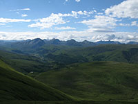 Looking west from Sgurr nan Ceannaichean over Glen Carron