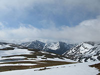 Cairn Toul and Sgr an Lochain Uaine from the Cairn Gorm - Ben Macdui plateau