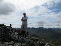 On the summit of AGhlas-bheinn 