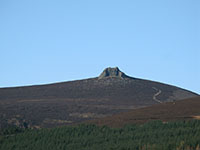 The granite tor on the summit of Clachnaben