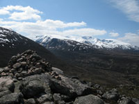 Braeriach and the Lairig Ghru from Creag aChalamain 