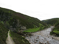 The Bedford Bridge at the confluence of the rivers Tarf and Tilt in Glen Tilt 